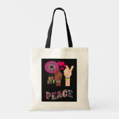 Peace Tote Bag Tragetasche (Rückseite)