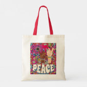 Peace Tote Bag Tragetasche (Rückseite)