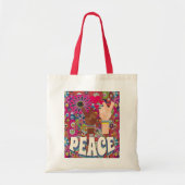 Peace Tote Bag Tragetasche (Vorne)