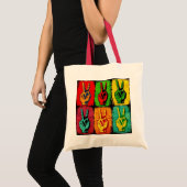 Peace Tote Bag Tragetasche (Vorderseite (Produkt))