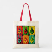Peace Tote Bag Tragetasche (Rückseite)