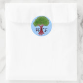 Peace Tree Anpassbare Sticker (Tasche)