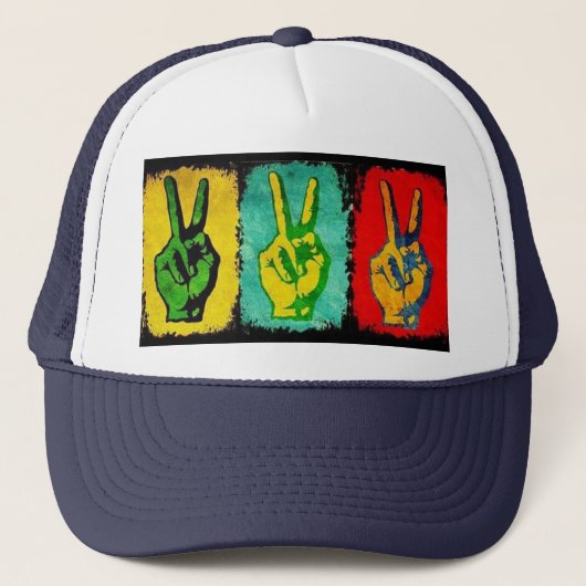 Peace Trucker Hat Truckerkappe (Vorderseite)