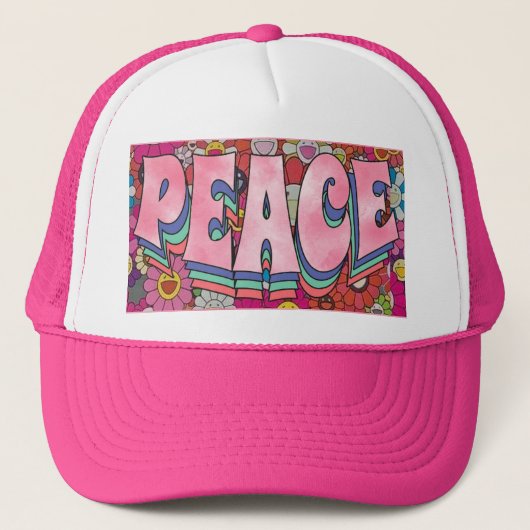 Peace Trucker Hat Truckerkappe (Vorderseite)