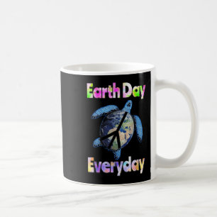 Peace Turtle Earth Day Jeden Turtle Watercolor Kaffeetasse