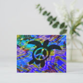 Peace Turtle Notes Card Postkarte (Stehend Vorderseite)