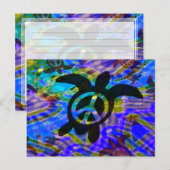 Peace Turtle Notes Card Postkarte (Vorne/Hinten)