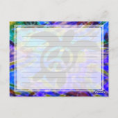 Peace Turtle Notes Card Postkarte (Rückseite)