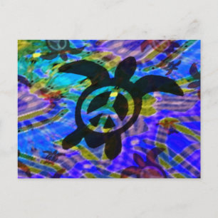 Peace Turtle Notes Card Postkarte