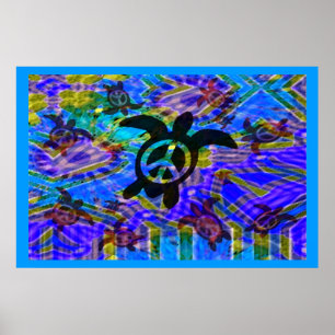 Peace Turtle Poster