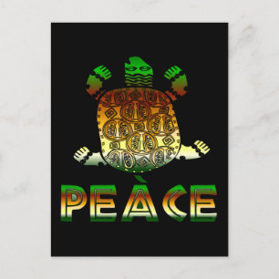 Peace Turtle Postkarte