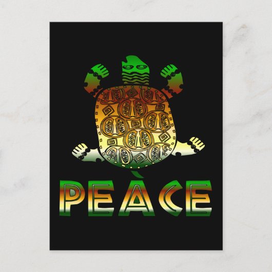 Peace Turtle Postkarte (Vorderseite)