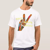 Peace two finger saluon: Basic T - Shirt Template (Vorderseite)
