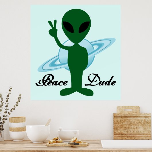 Peace Typ Poster (Küche)