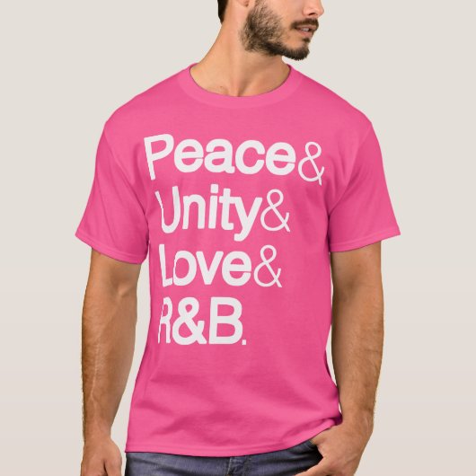 Peace Unity Liebe Rb Rnb Soul Music Lovers T-Shirt (Vorderseite)