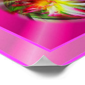 Peace Vibranly Dahlia Blume Inspiration Poster (Ecke)