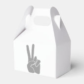 Peace Victory Hand Gesture Gunst Box Geschenkschachtel (Vorderseite)