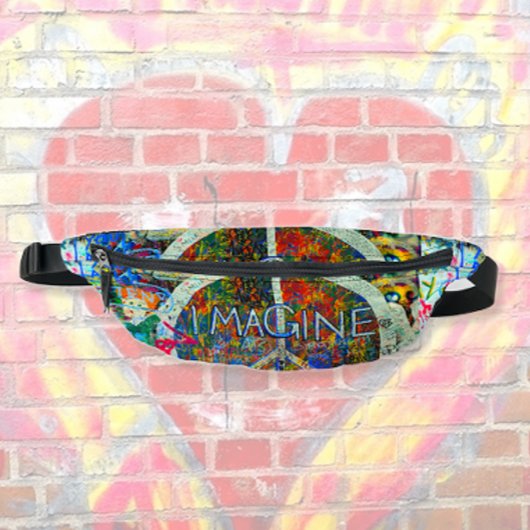 Peace Wall Art Bauchtasche
