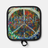 Peace Wall Art Topflappen (Vorderseite)