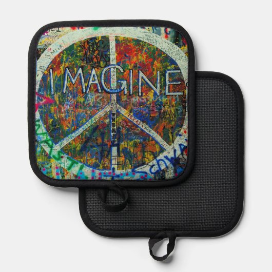 Peace Wall Art Topflappen (Vorderseite/Rückseite)