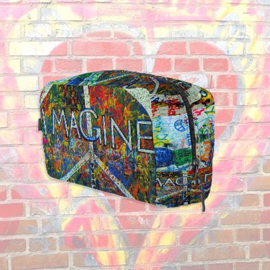 Peace Wall Art Waschbeutel