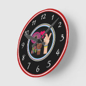 Peace Wall Clock Runde Wanduhr (Winkel)