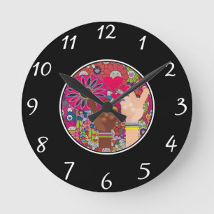 Peace Wall Clock Runde Wanduhr