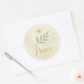 “Peace” Watercolor Christmas Sticker (Umschlag)