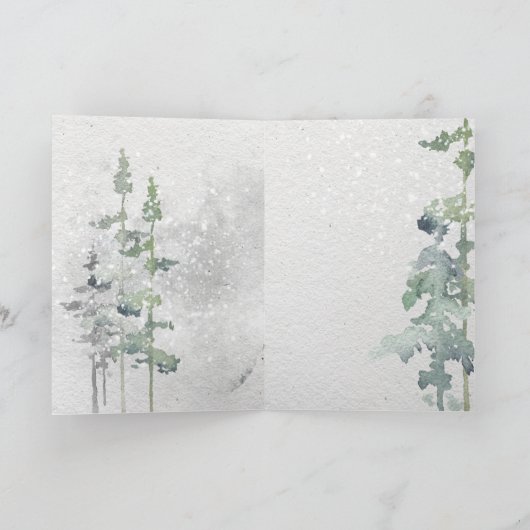 Peace Watercolor Dee auf der Klippe Karte (Innenseite)