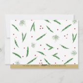 Peace Watercolor Frühjahr Weihnachten Drei Foto (Rückseite)