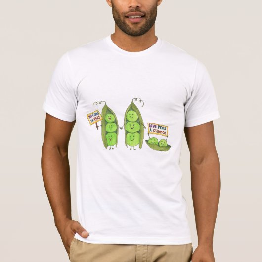 Peace - We Come in Peas T-Shirt (Vorderseite)