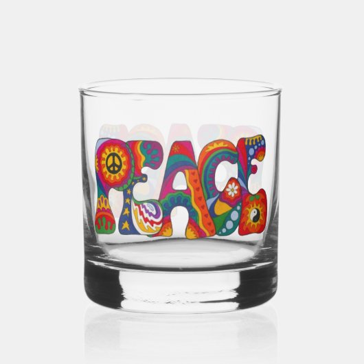 Peace Whiskey Glass Whiskyglas (Vorderseite)
