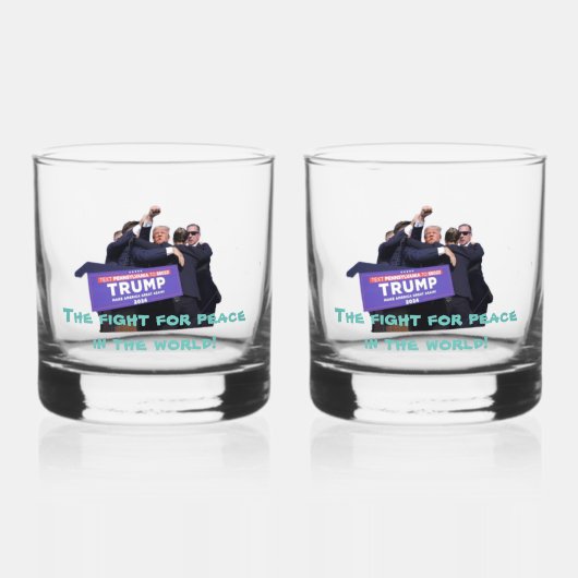 Peace Whiskey Glasses Whiskyglas (Vorderseite)