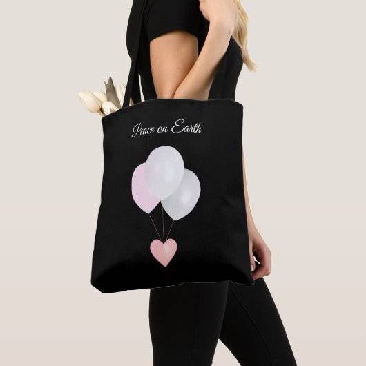 Peace White Balloons Tote Bag Tasche (Von Nahem)