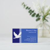 Peace White Taube einfache, coole Visitenkarte (Stehend Vorderseite)