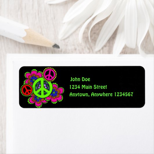 Peace with Blume Return Address Label (Insitu)