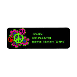 Peace with Blume Return Address Label