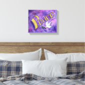 Peace Word Art Malerei gezackte Canvas Art Leinwanddruck (Insitu (Schlafzimmer))
