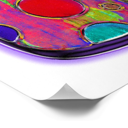 Peace Word Art Poster (Ecke)