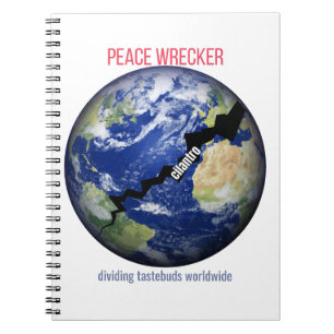 Peace Wrecker - Die Verteilung der Geschmacksricht Notizblock