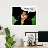 Peace Y'all Poster (Heimbüro)