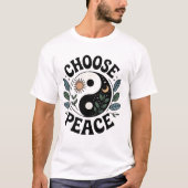 Peace Yin Yang T - Shirt auswählen (Vorderseite)