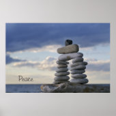 Peace Zen Rocks Poster (Vorne)