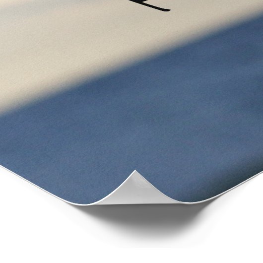 Peace Zen Rocks Poster (Ecke)