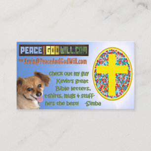 PeaceAndGodWill.com Visitenkarte