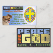 PeaceAndGodWill.com Visitenkarte (Vorne/Hinten)