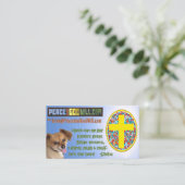 PeaceAndGodWill.com Visitenkarte (Stehend Vorderseite)