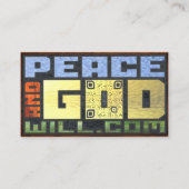 PeaceAndGodWill.com Visitenkarte (Rückseite)