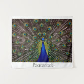 Peacecock Wandteppich (Vorderseite (Horizontal))