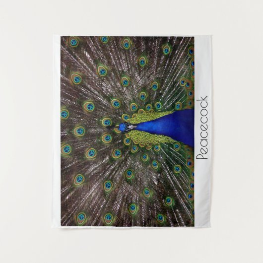 Peacecock Wandteppich (Vorderseite)